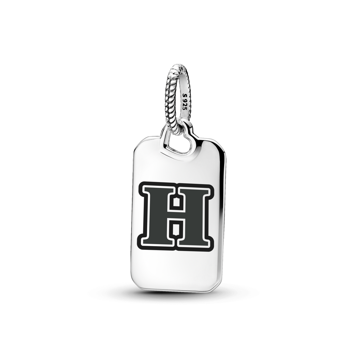 Letter H Rectangle Pendant