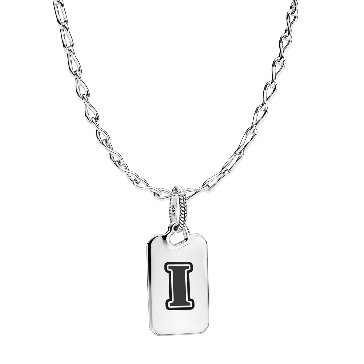 Letter I Rectangle Pendant