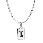 Letter I Rectangle Pendant