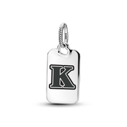 Letter K Rectangle Pendant