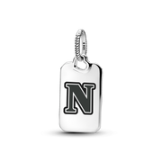 Letter N Rectangle Pendant