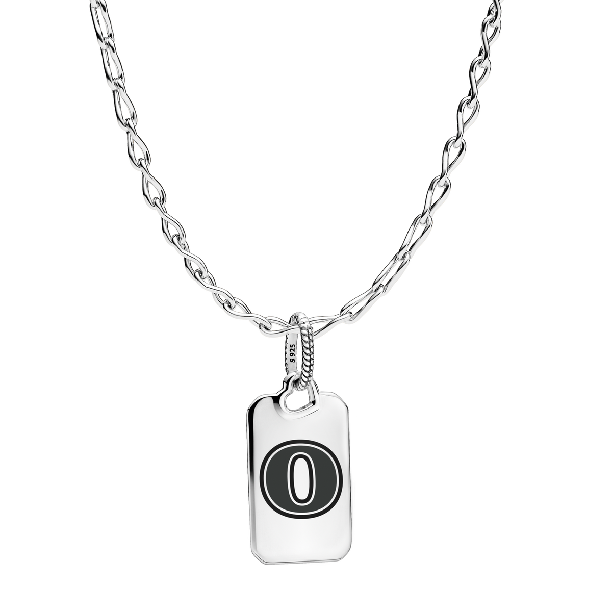 Letter O Rectangle Pendant