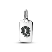 Letter Q Rectangle Pendant