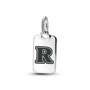 Letter R Rectangle Pendant