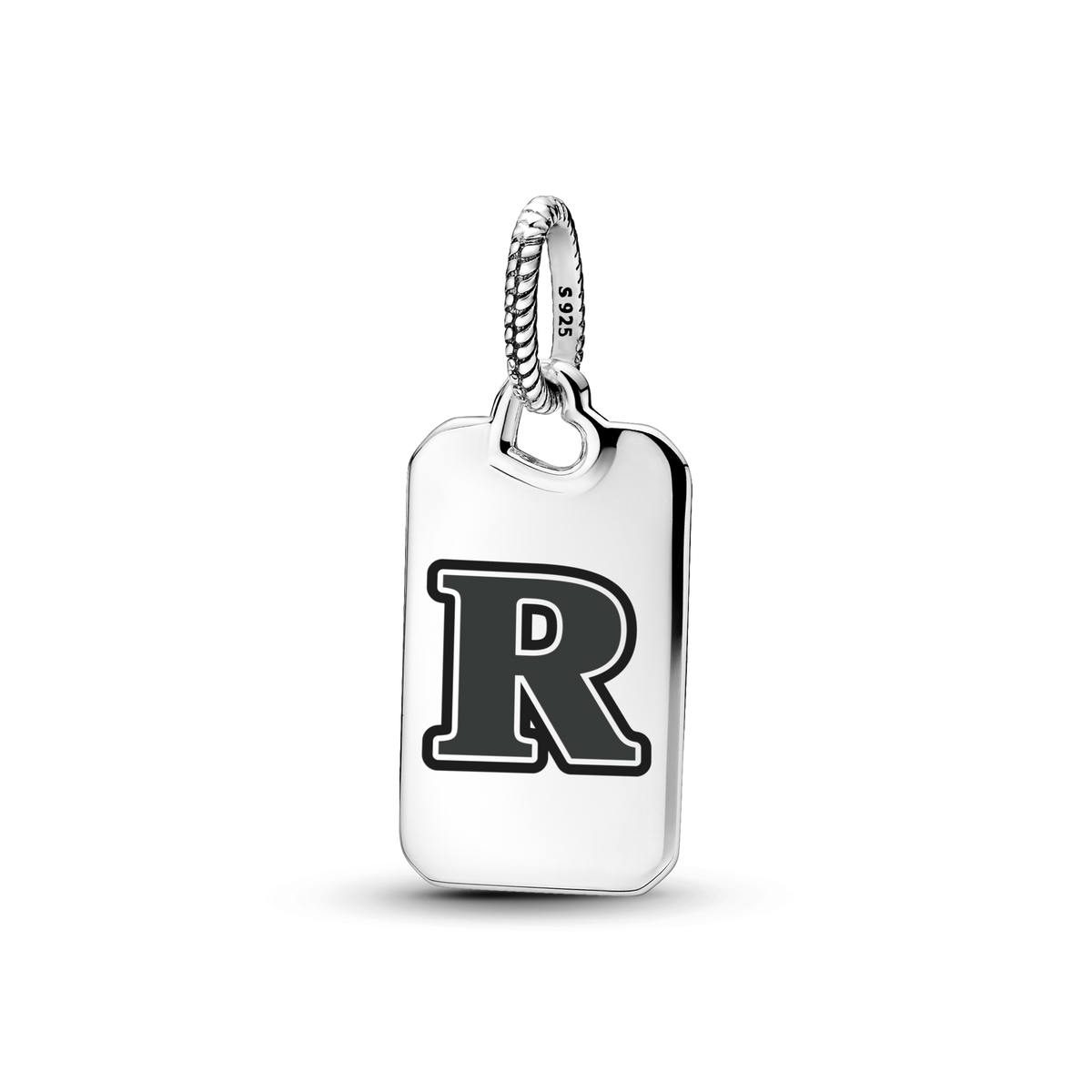 Letter R Rectangle Pendant