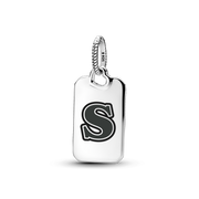 Letter S Rectangle Pendant
