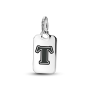 Letter T Rectangle Pendant