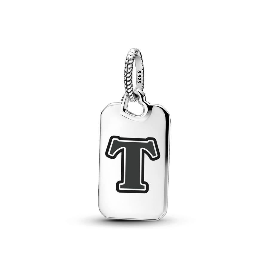 Letter T Rectangle Pendant