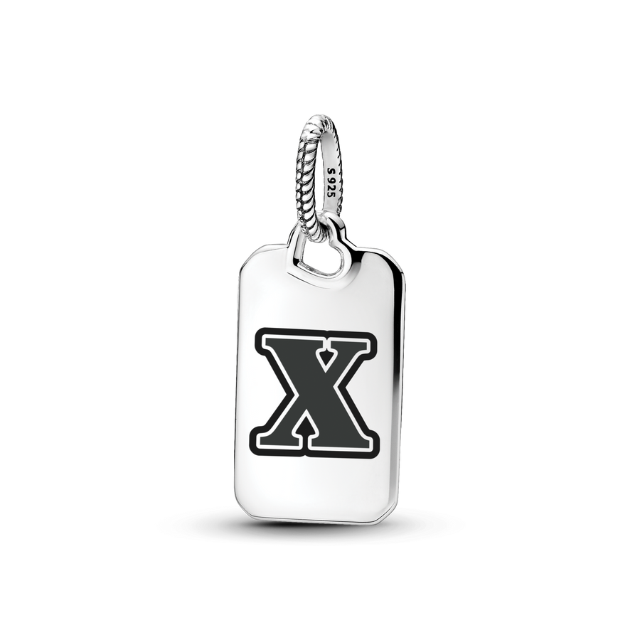 Letter X Rectangle Pendant