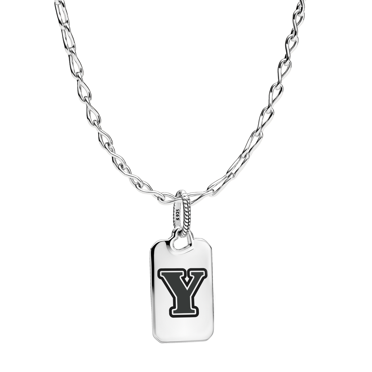 Letter Y Rectangle Pendant
