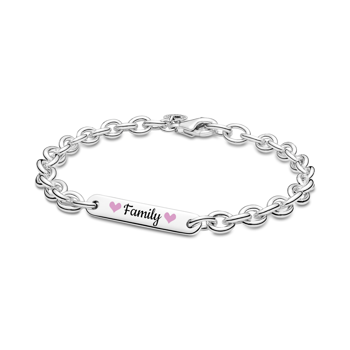 Family Bar Link Bracelet