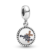 Faith over fear Dangle Charm