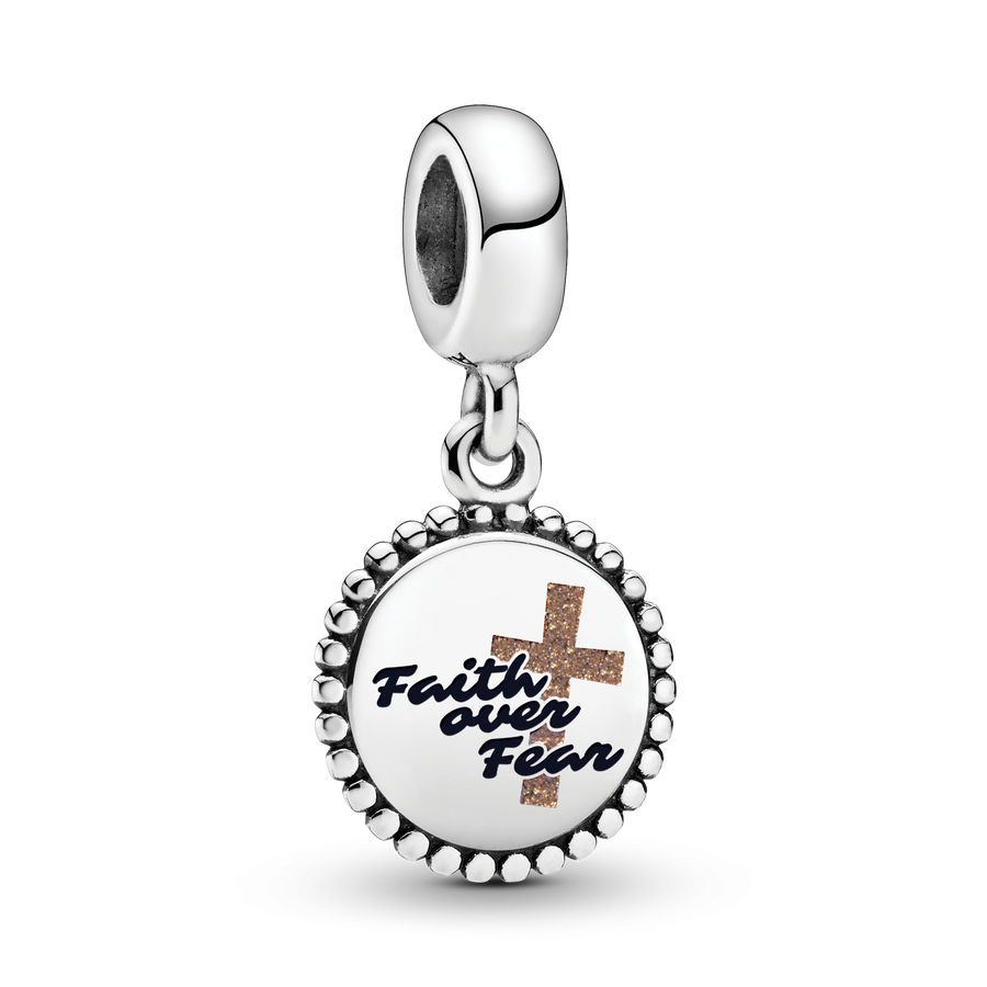 Faith over fear Dangle Charm
