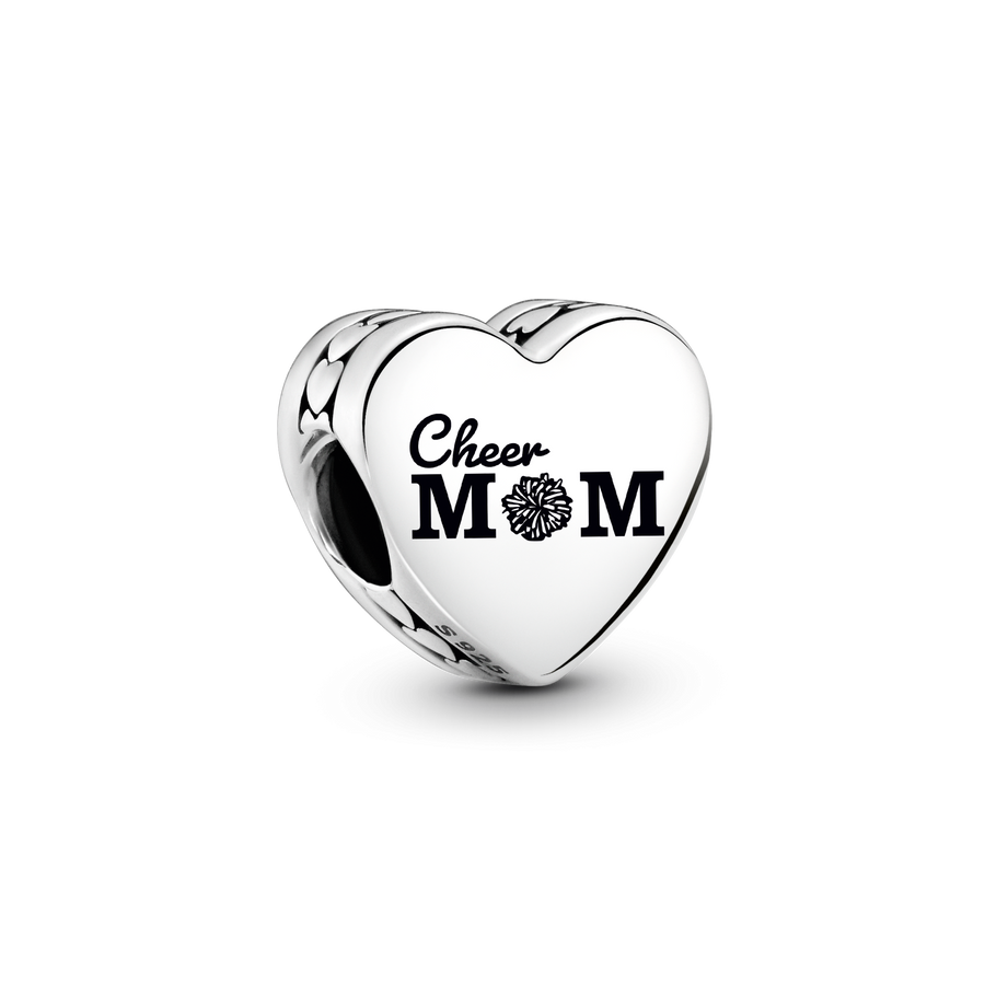 Cheer Mom Heart Charm