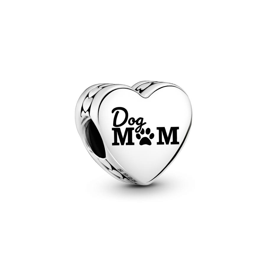 Dog Mom Heart Charm