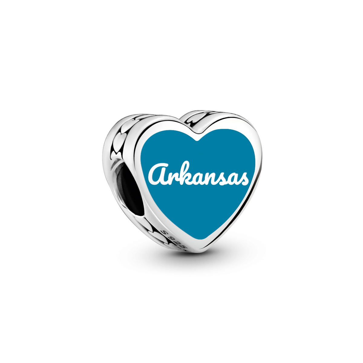 Arkansas Heart Charm