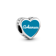 Arkansas Heart Charm