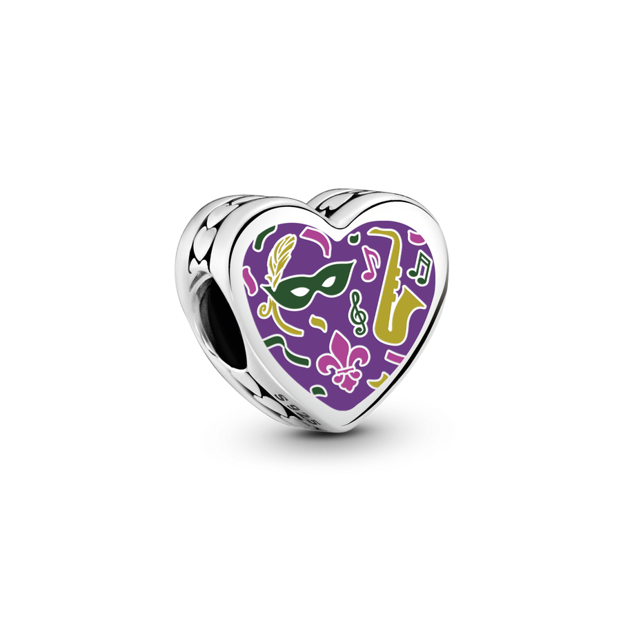 Louisiana Heart Charm