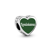 Louisiana Heart Charm