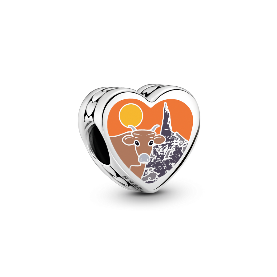 Nebraska Heart Charm