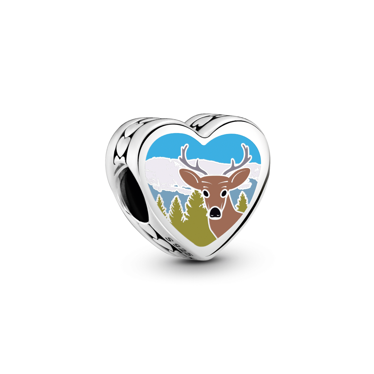 New Hampshire Heart Charm