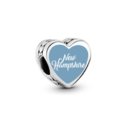 New Hampshire Heart Charm