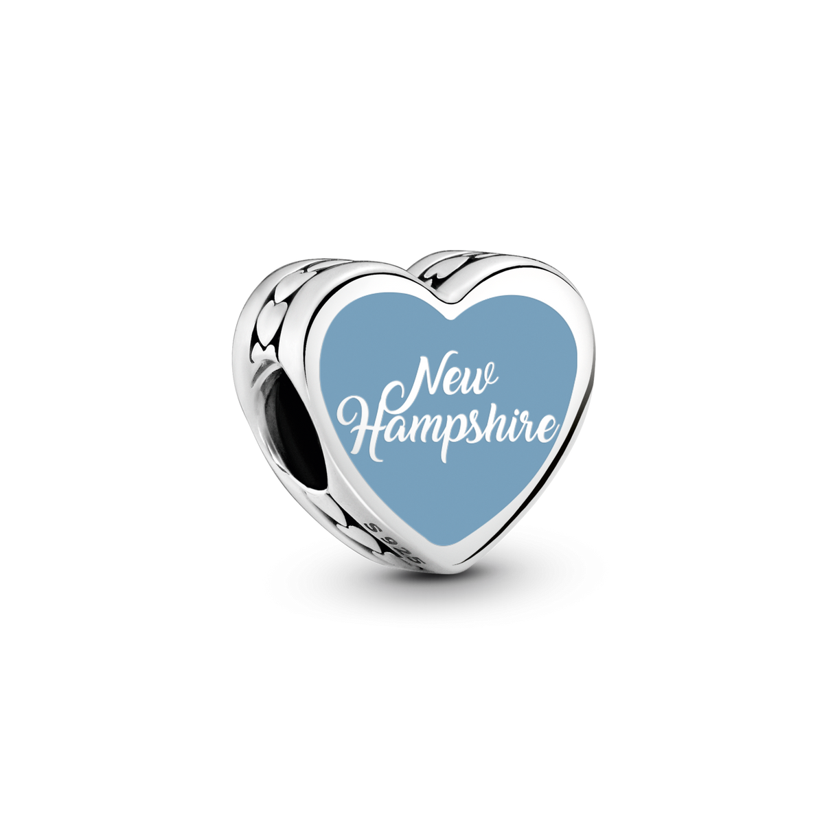 New Hampshire Heart Charm