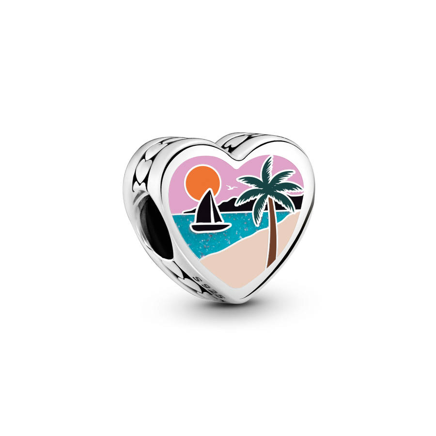 Puerto Rico Heart Charm