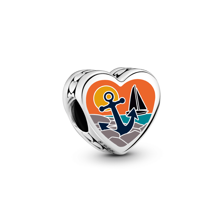 Rhode Island Heart Charm