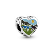 West Virginia Heart Charm