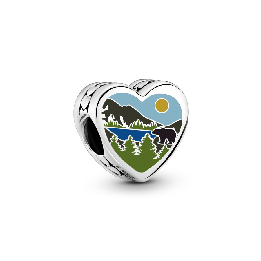 West Virginia Heart Charm