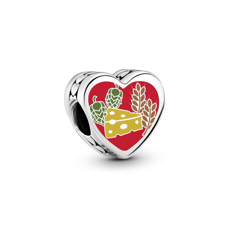 Wisconsin Heart Charm