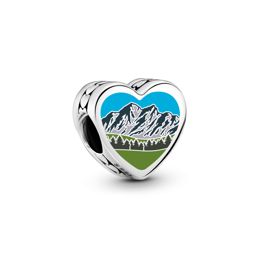 Wyoming Heart Charm