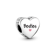 Besties Heart Charm