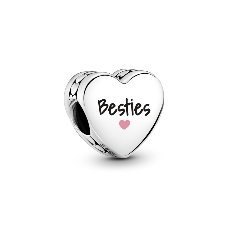Besties Heart Charm