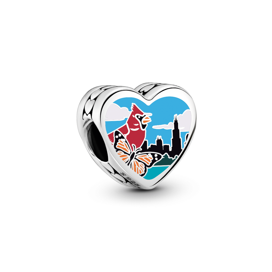 Illinois Heart Charm
