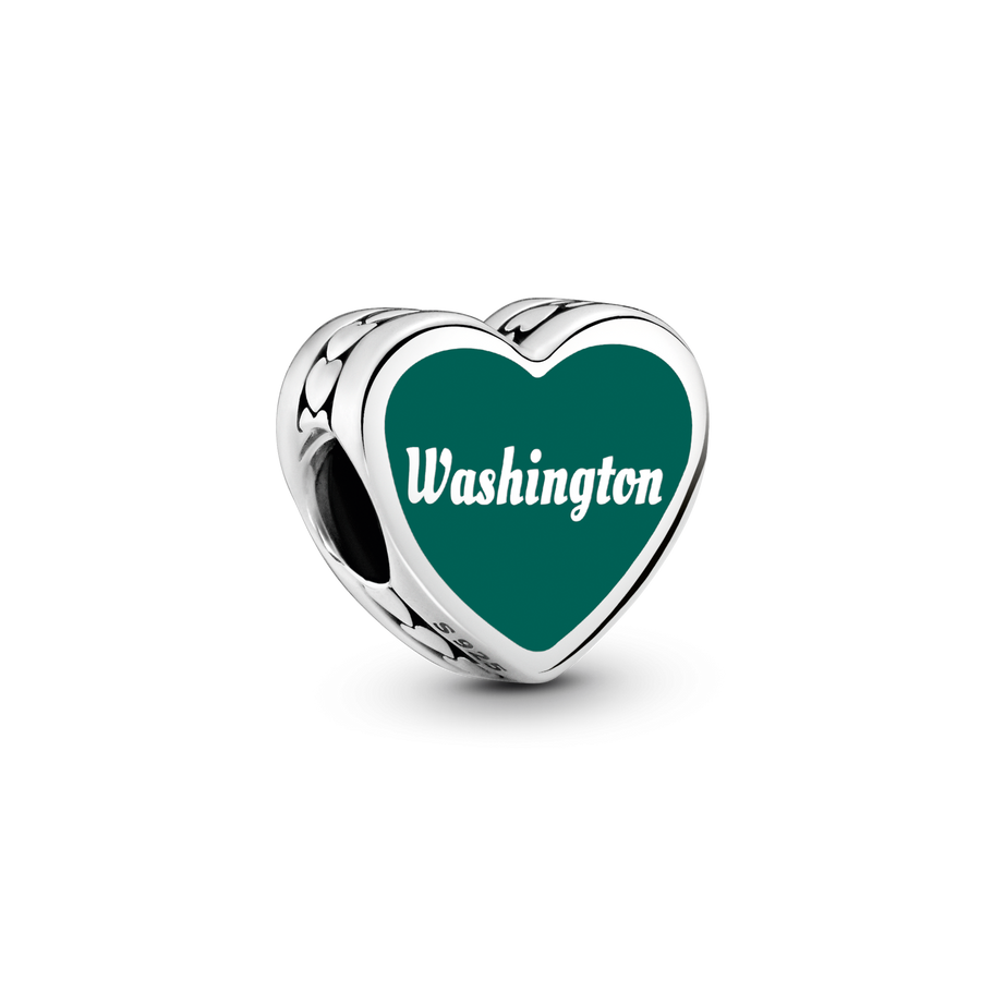 Washington State Scene Heart Charm