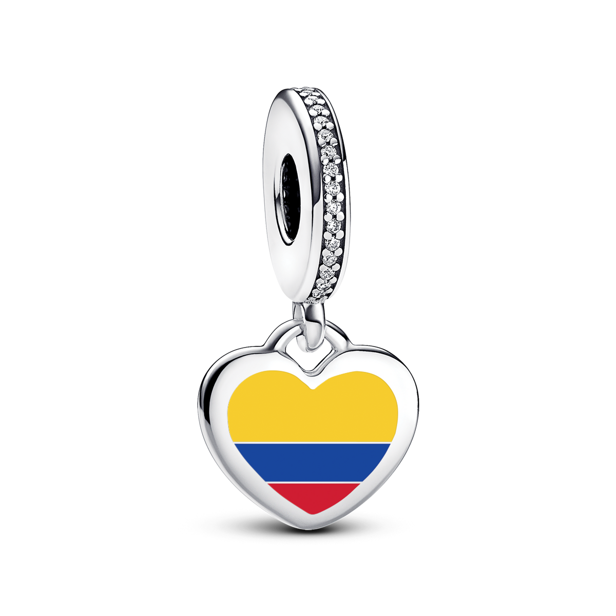 Colombia Flag Heart Charm