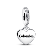 Colombia Flag Heart Charm
