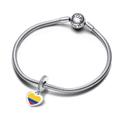 Colombia Flag Heart Charm