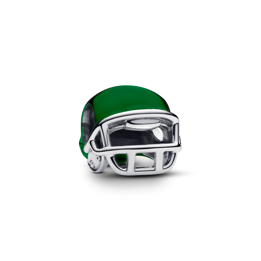 Green Football Helmet Charm
