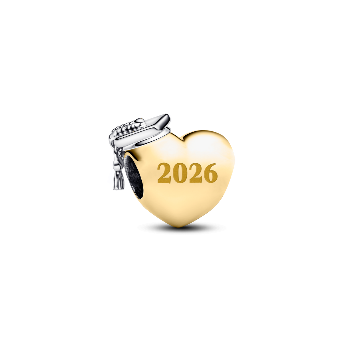 Graduation 2026 Yellow Heart Charm