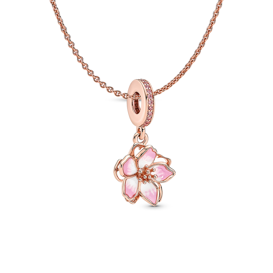 Cherry Blossom Pendant Necklace Set
