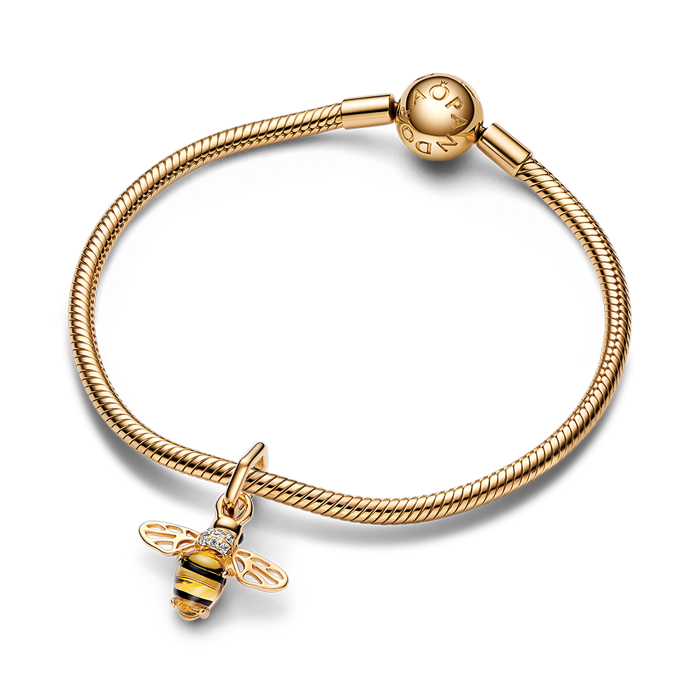 Sparkling Bee Charm Bracelet Set
