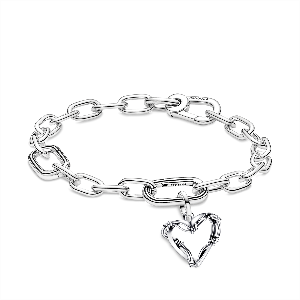 Barbed Wire Heart Bracelet Set