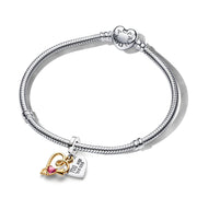 Arrow of Love Bracelet and Engravable Charm Set