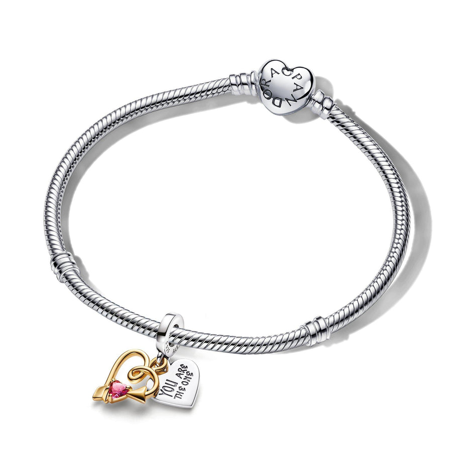Arrow of Love Bracelet and Engravable Charm Set