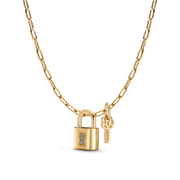 Lara’s Lock & Key Charm Necklace Set