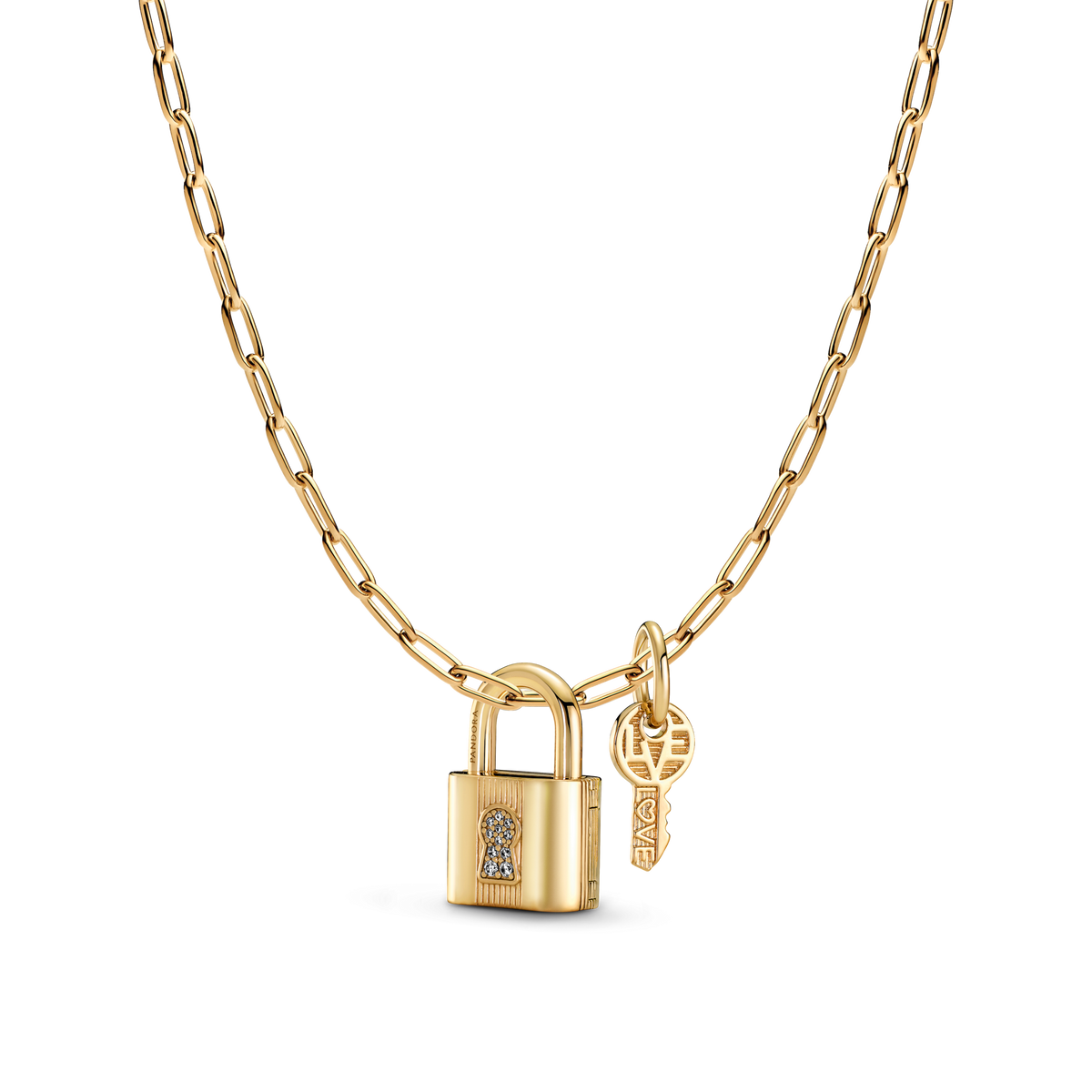Lara’s Lock & Key Charm Necklace Set