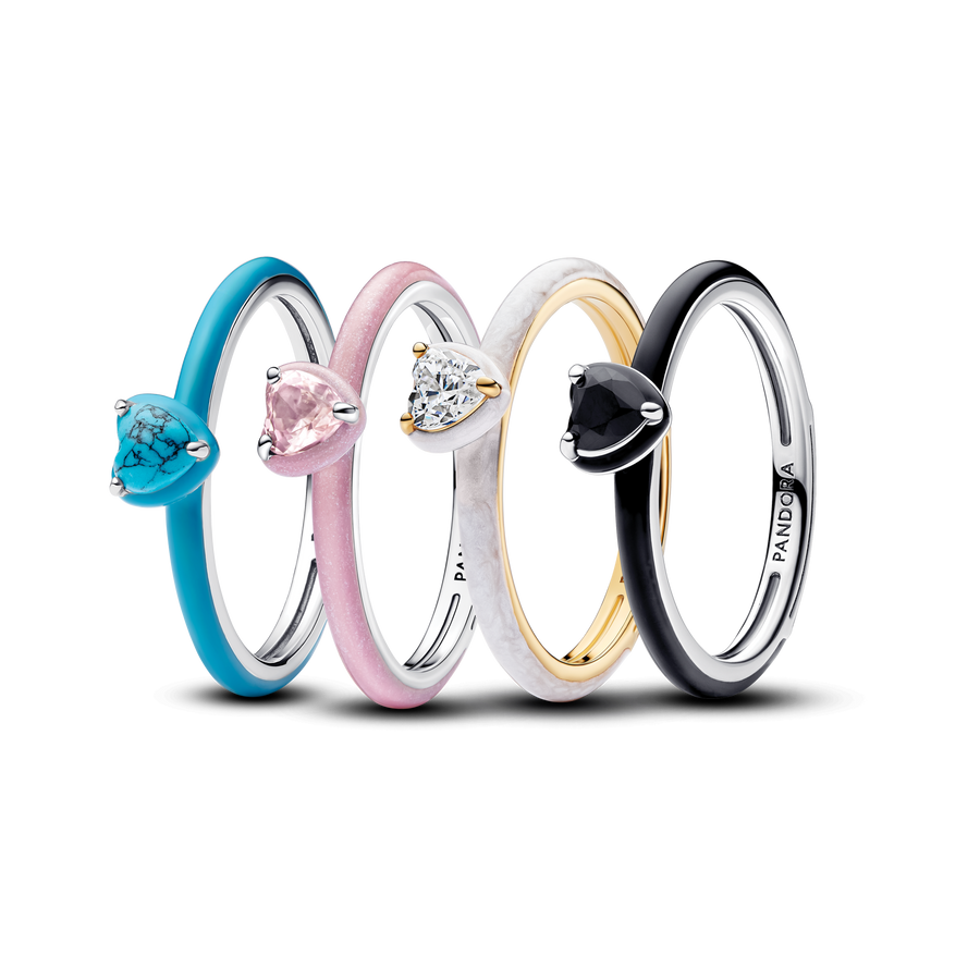 Chakra Foursome Rings Set
